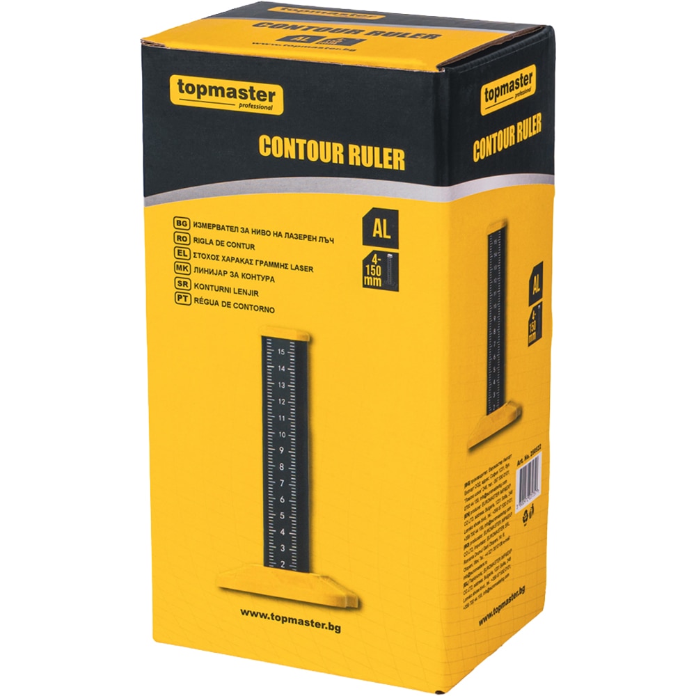 Rigla de nivel TOPMASTER, aluminiu, 150 mm