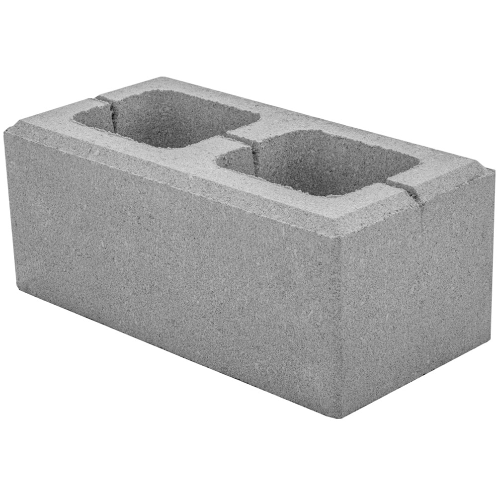 Bloc zid gard RIVAGO, 40 x 20 x 16 cm, beton, gri