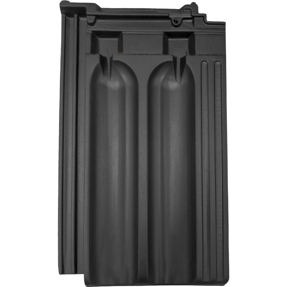 Tigla ceramica LEIER Francia, 49.2 x 29.5 cm, negru antracit