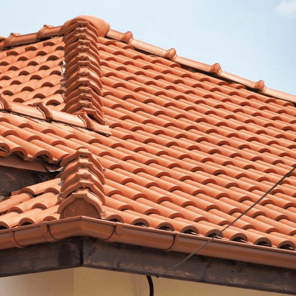 Tigla ceramica LEIER Portugheza, 39 x 24.5 cm, caramiziu