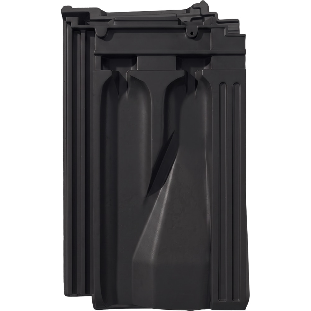 Tigla ceramica aerisire LEIER Francia, 49.2 x 29.5 cm, negru antracit