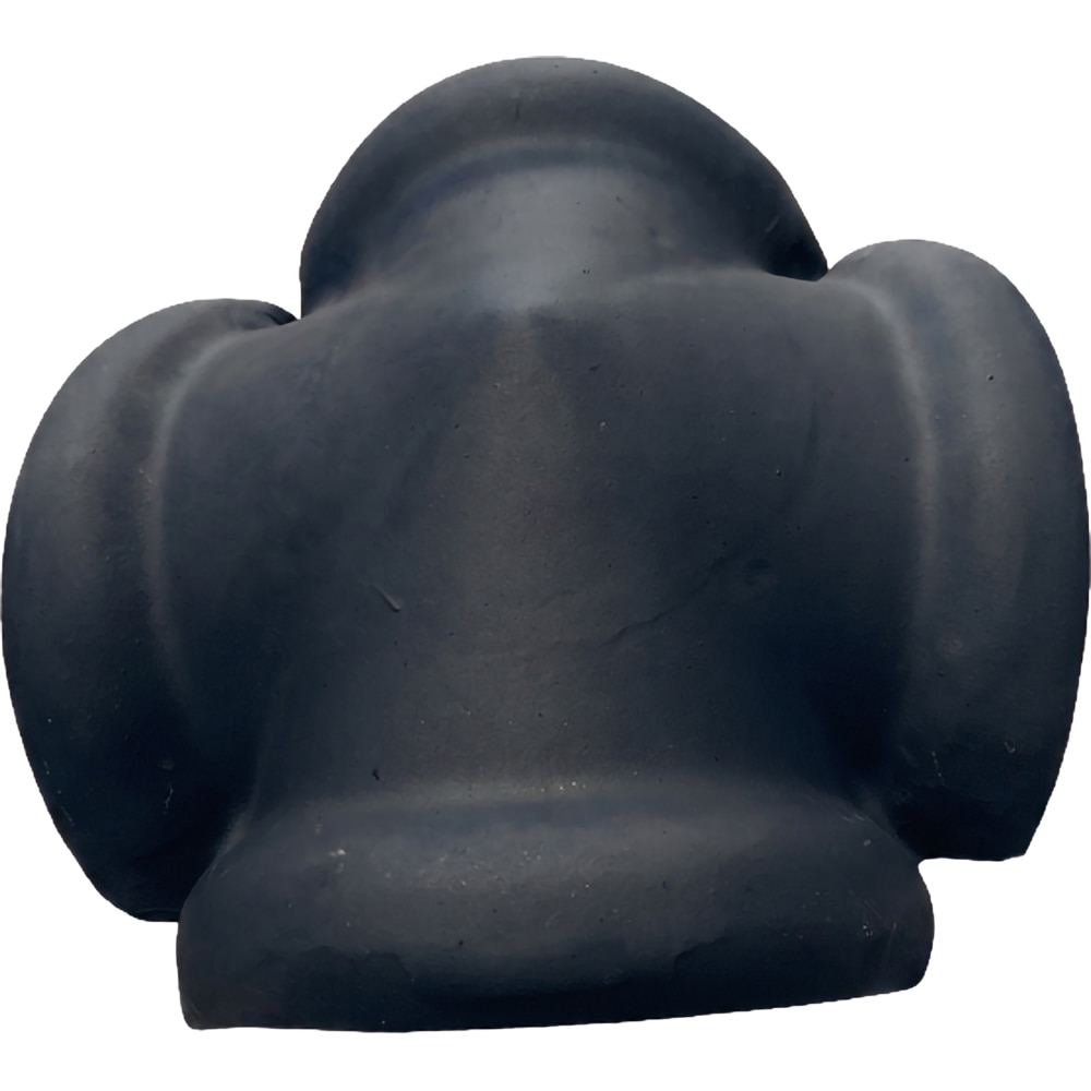 Ramificatie coama in 4 ape inclinata LEIER, antracit (RAL 9005), 12 mm, 41 x 41 cm
