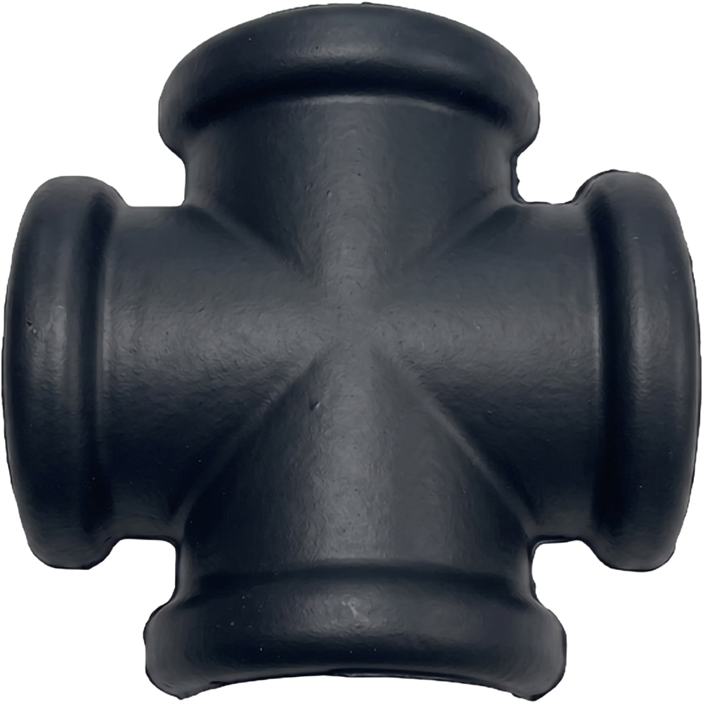Ramificatie coama in 4 ape dreapta LEIER, antracit (RAL 9005), 12 mm, 41 x 41 cm