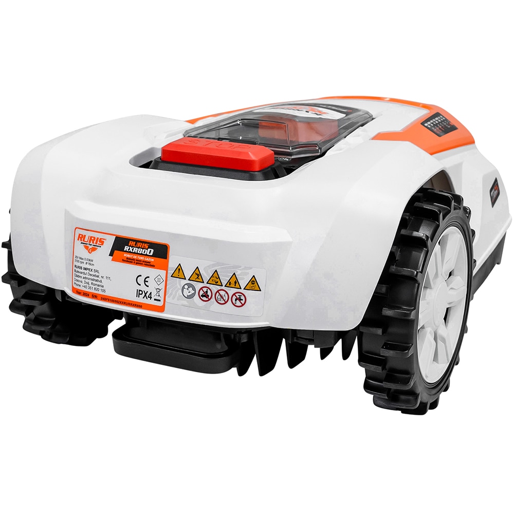 Robot de tuns iarba RURIS RXR800, 2Ah, 800mp, inaltime taiere 25-60mm