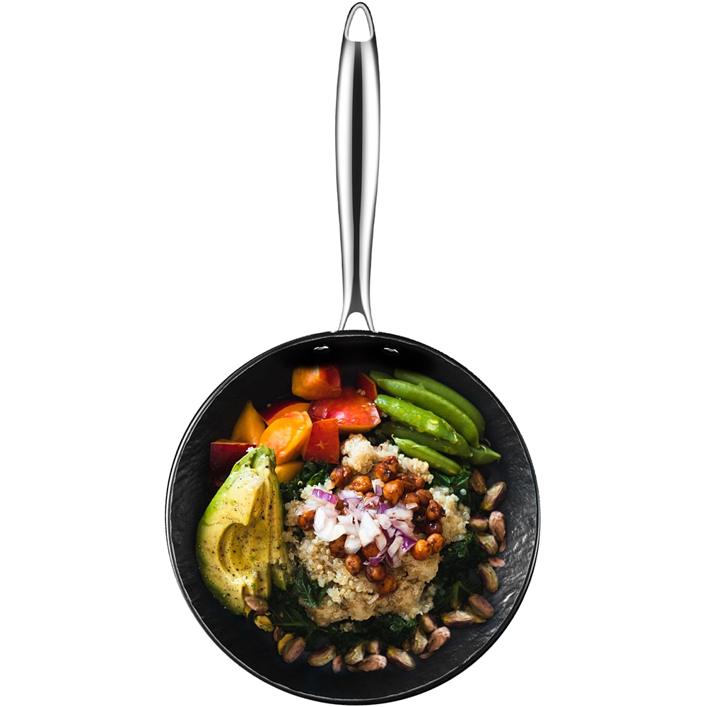 Set tigai AMERCOOK Rockstone AC0101244.03SS, 2 piese, 22-26cm, aluminiu forjat, negru