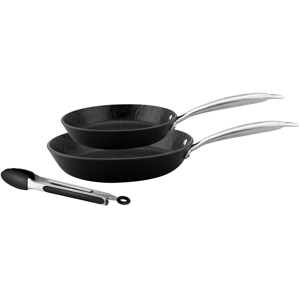 Set tigai AMERCOOK Rockstone AC0101244.03SS, 2 piese, 22-26cm, aluminiu forjat, negru
