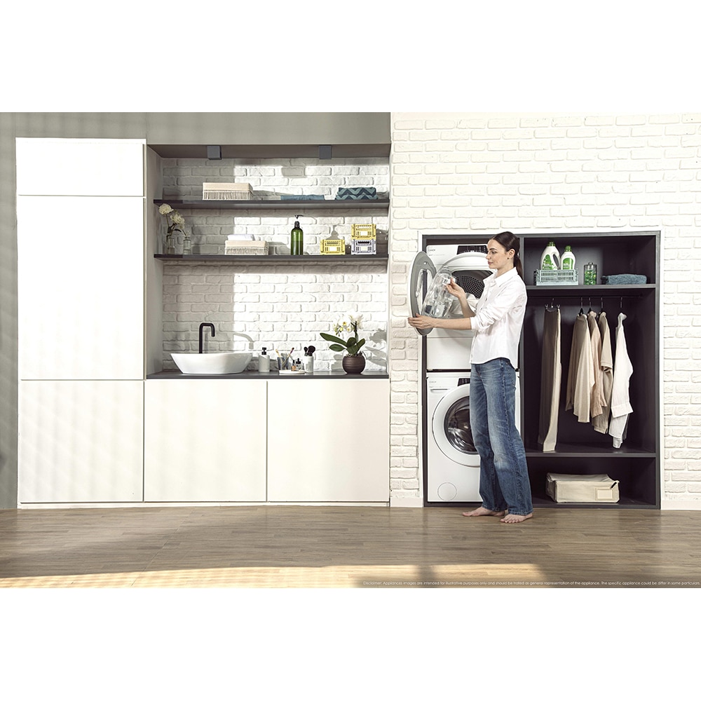 Uscator de rufe CANDY RO EH9N2TE-S, Pompa de caldura, 9 kg, 14 programe, Clasa D, Wi-Fi, alb