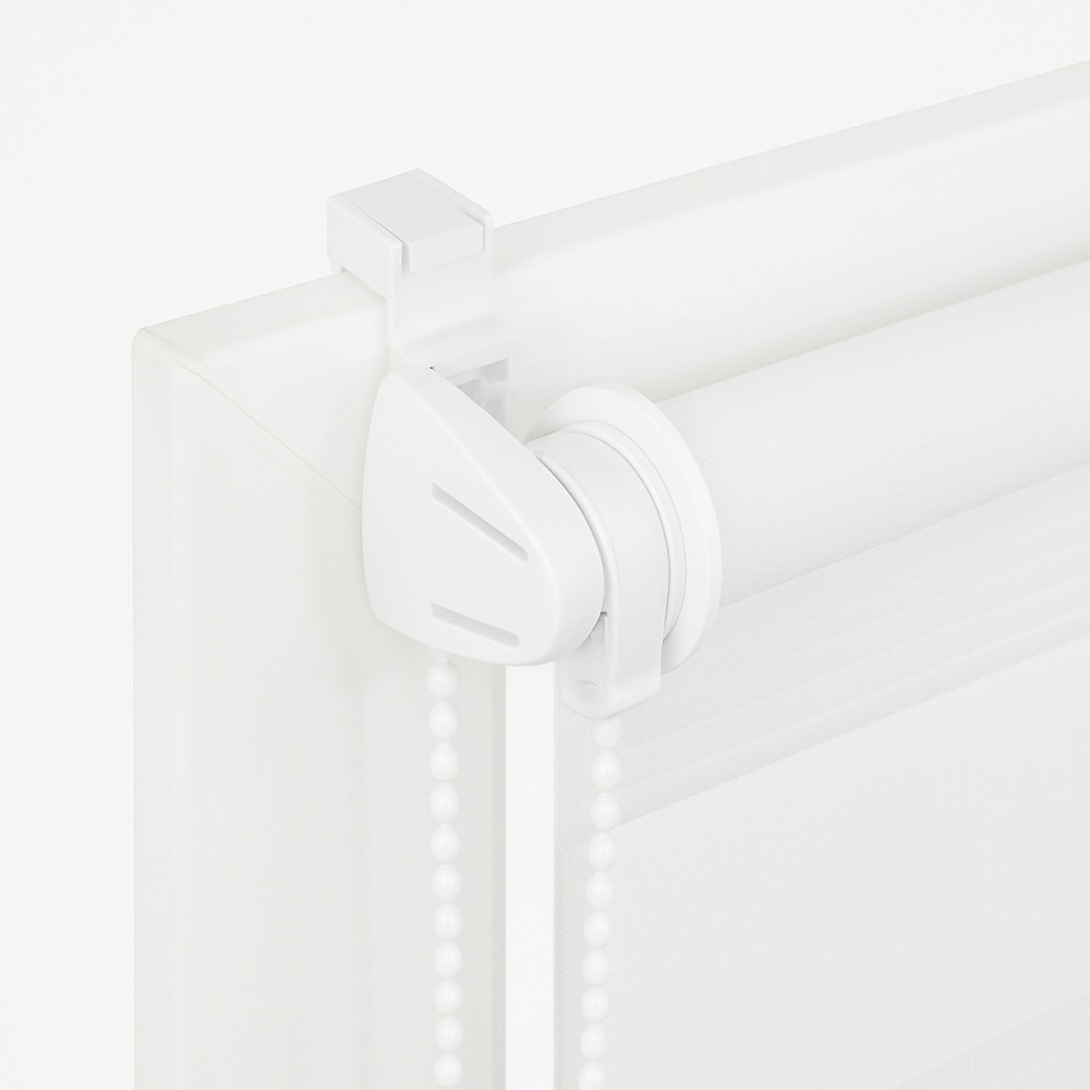 Roleta zi/noapte, 41 x 140 cm, poliester, alb-transparent