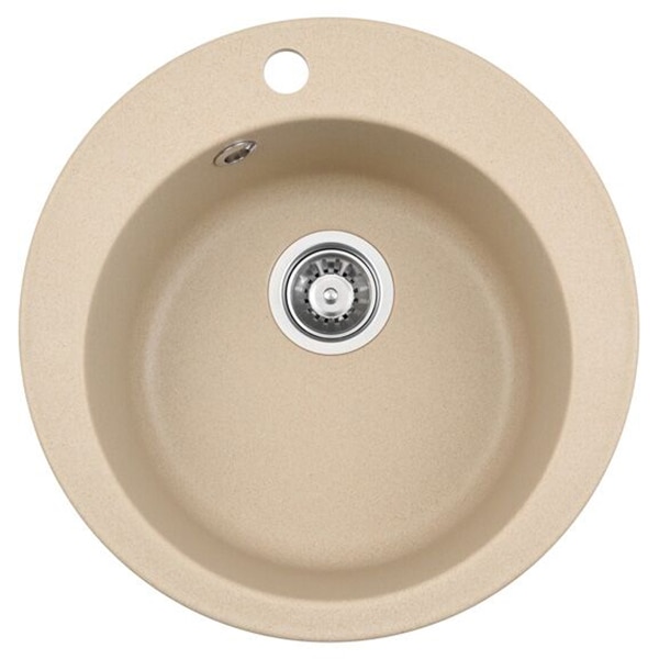 Chiuveta bucatarie ALVEUS Rondo 10 G55, 1 cuva, compozit granit, bej