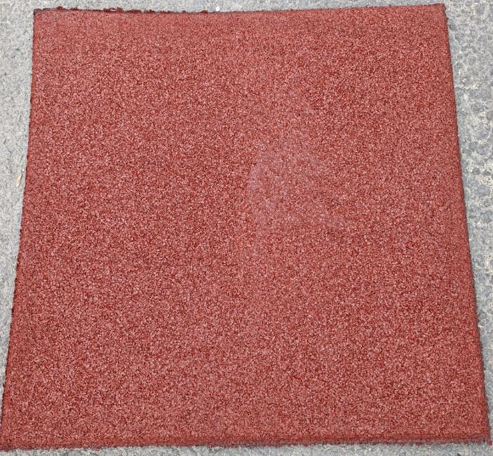 Dala gradina, cauciuc, rosie, 50 x 50 x 1.2 cm