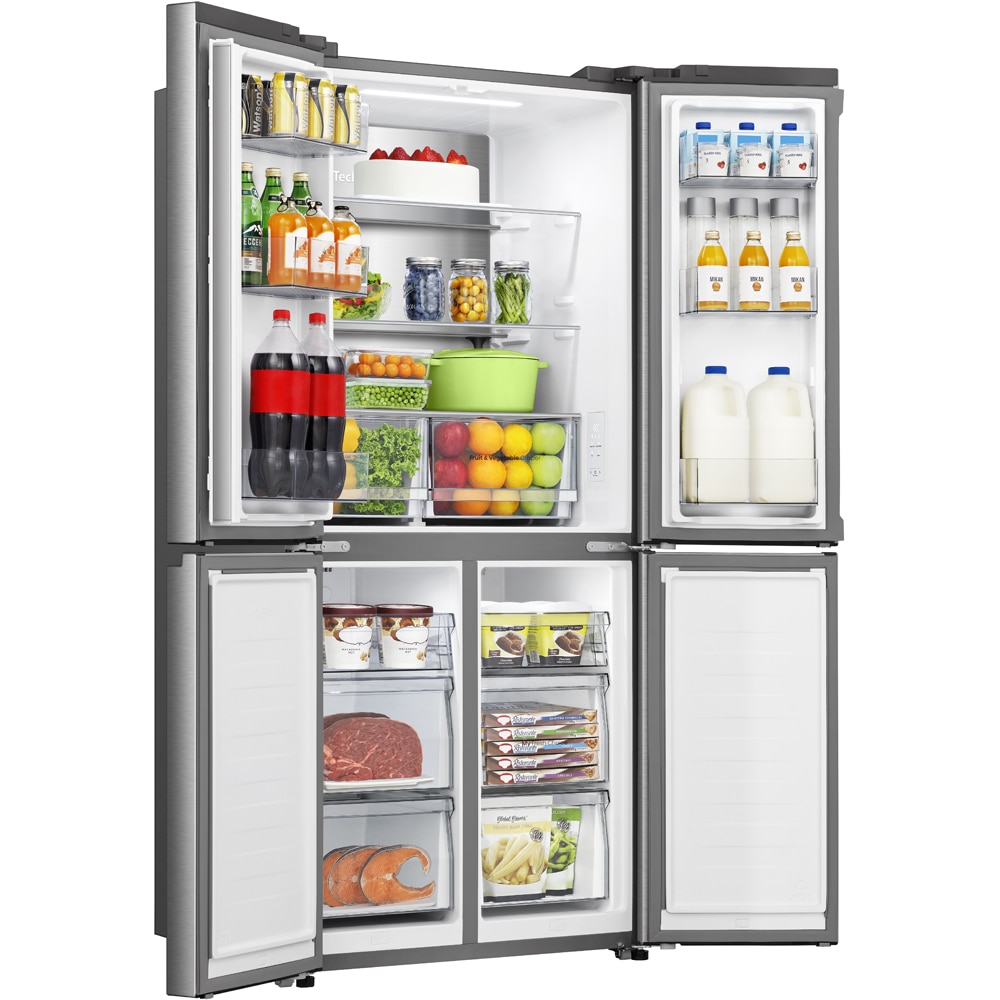 Side by Side HISENSE RQ5P470SAIE, Total No Frost, 483 l, H 178.5 cm, Clasa E, Wi-Fi, inox