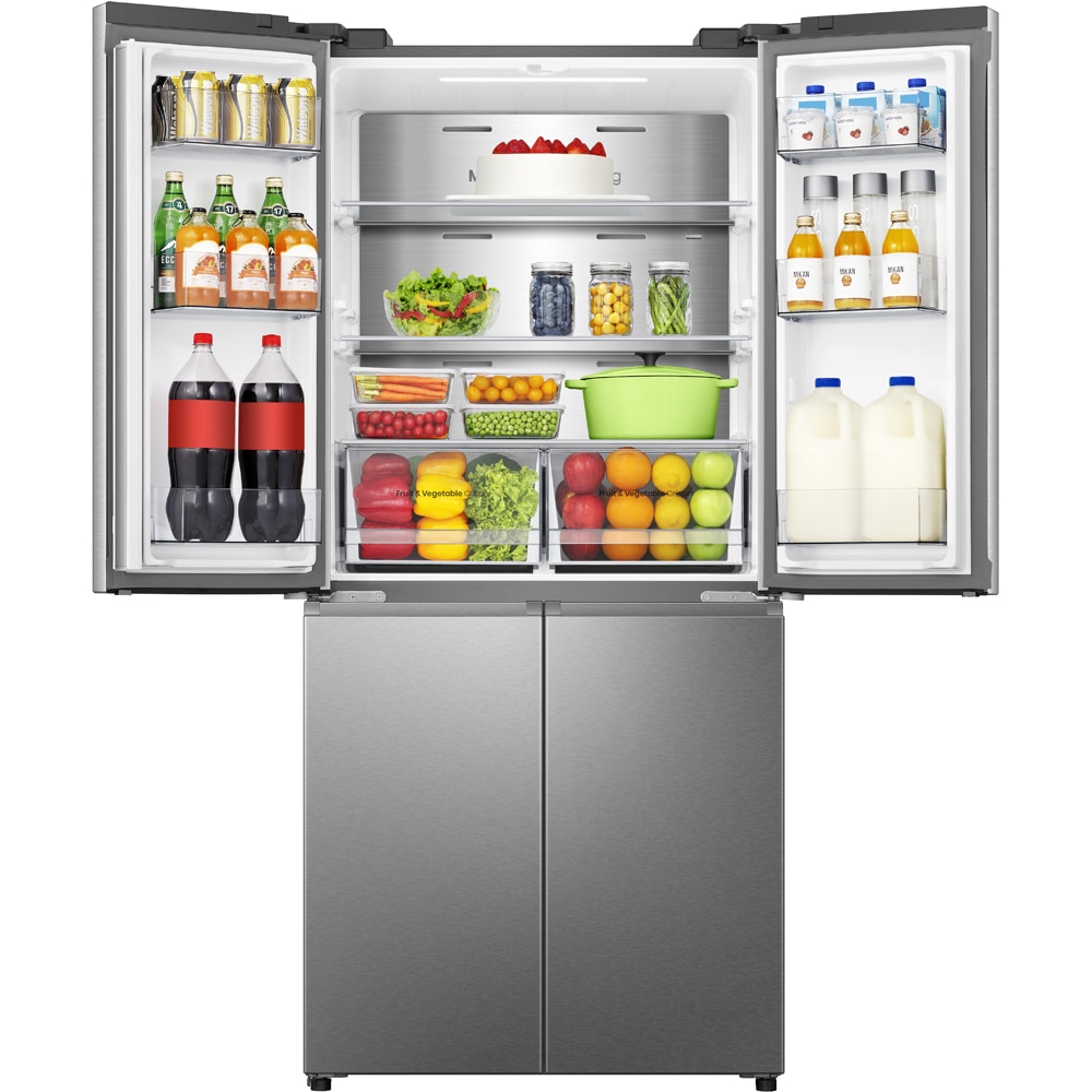 Side by Side HISENSE RQ5P470SAIE, Total No Frost, 483 l, H 178.5 cm, Clasa E, Wi-Fi, inox