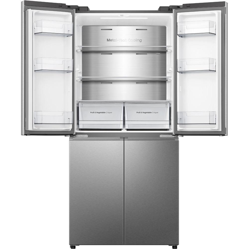 Side by Side HISENSE RQ5P470SAIE, Total No Frost, 483 l, H 178.5 cm, Clasa E, Wi-Fi, inox