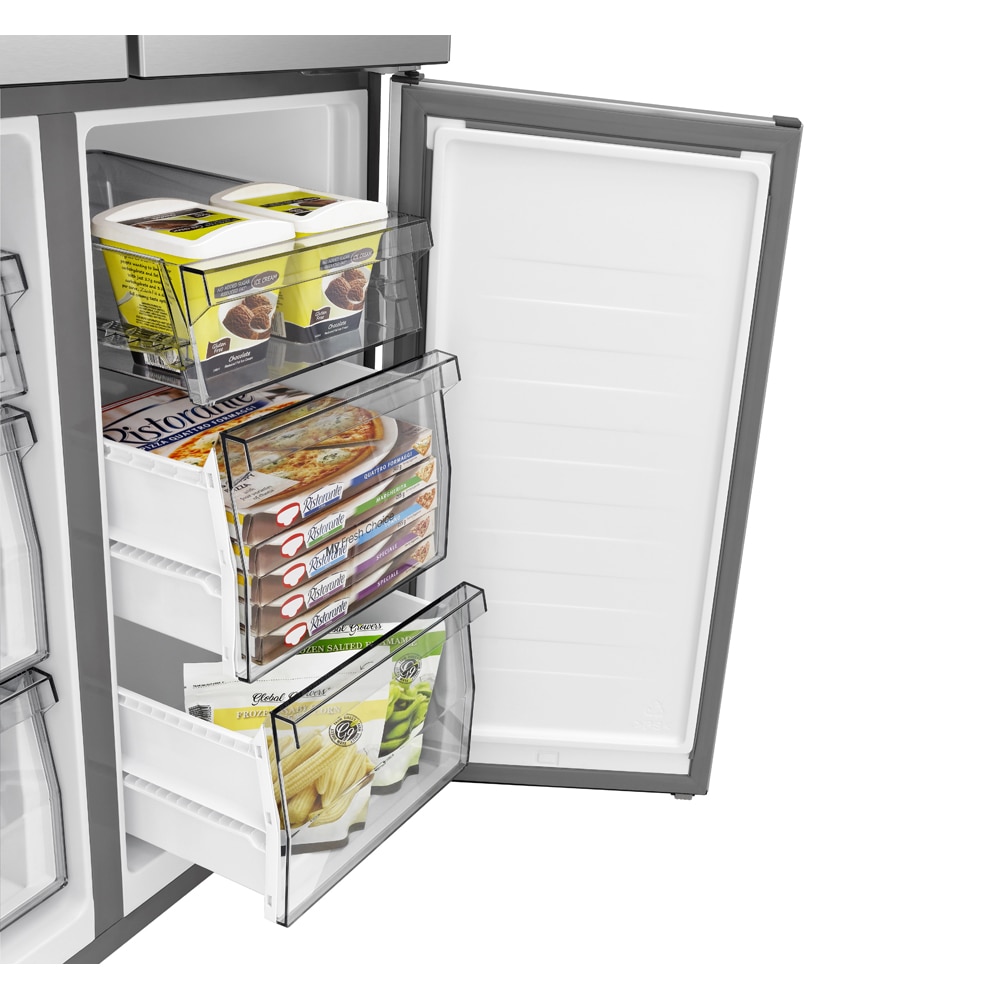 Side by Side HISENSE RQ5P470SAIE, Total No Frost, 483 l, H 178.5 cm, Clasa E, Wi-Fi, inox