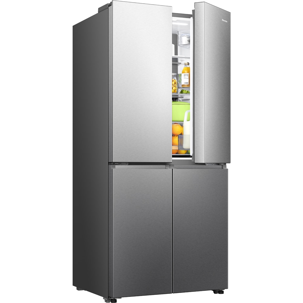 Side by Side HISENSE RQ5P470SAIE, Total No Frost, 483 l, H 178.5 cm, Clasa E, Wi-Fi, inox