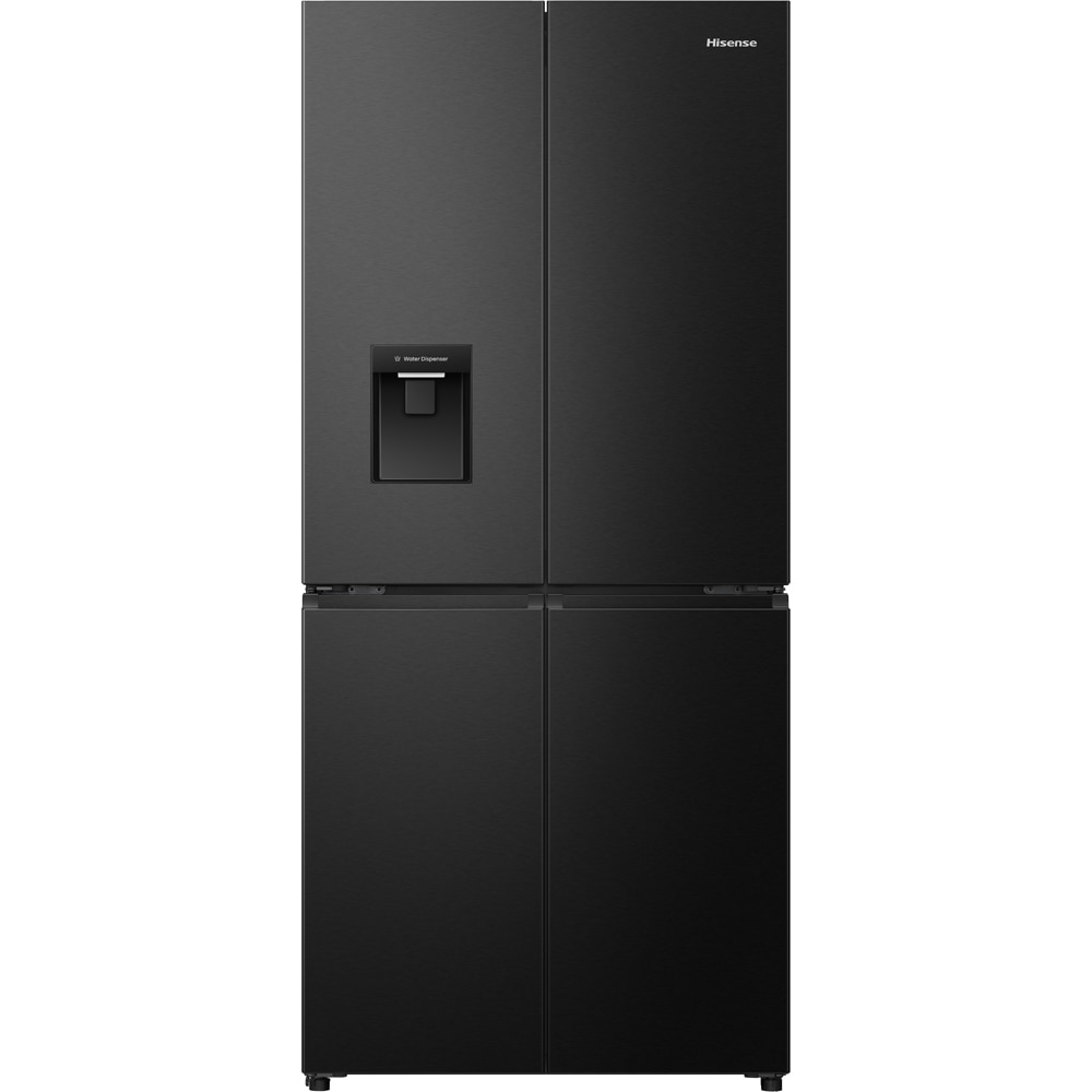 Side by Side HISENSE RQ5P470SMFE, Total No Frost, 483 l, H 178.5 cm, Clasa E, Dozator apa, Wi-Fi, negru