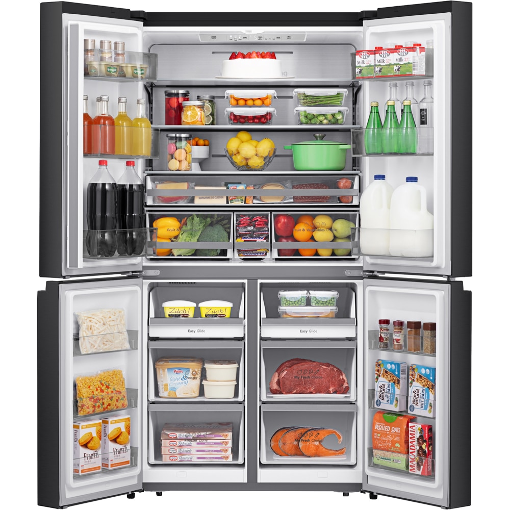 Side by Side HISENSE RQ758N4SBFE, Total No Frost, 609 l, H 178.5 cm, Clasa E, Wi-Fi, negru