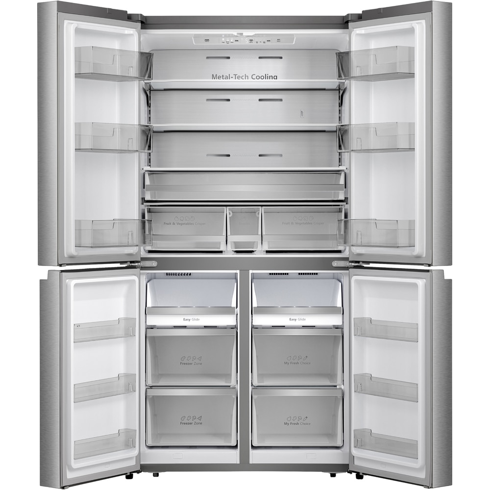 Side by Side HISENSE RQ758N4SBSE, Total No Frost, 609 l, H 178.5 cm, Clasa E, Wi-Fi, inox