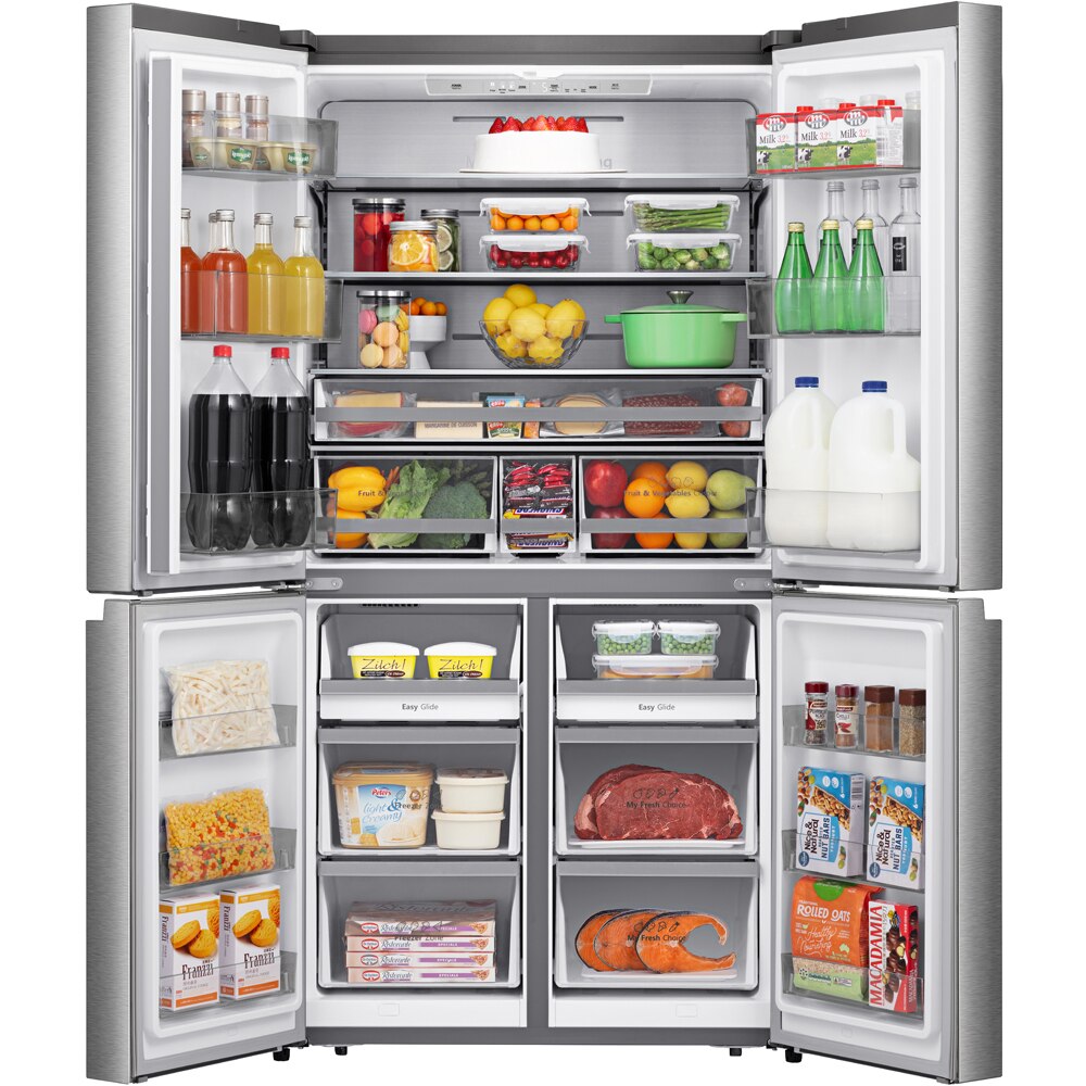 Side by Side HISENSE RQ758N4SBSE, Total No Frost, 609 l, H 178.5 cm, Clasa E, Wi-Fi, inox