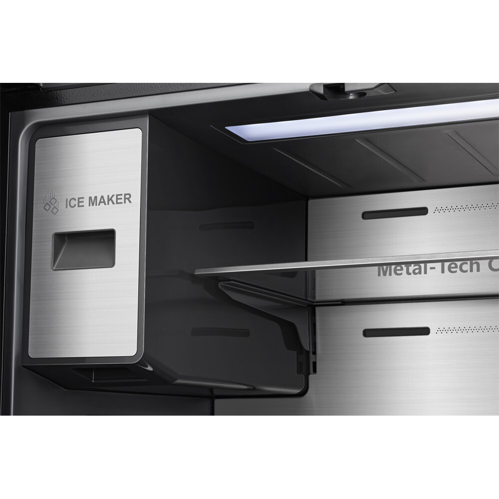 Side by Side HISENSE RQ760N4IFE, Total No Frost, 577 l, H 178.5 cm, Clasa E, Dozator apa, Wi-Fi, negru