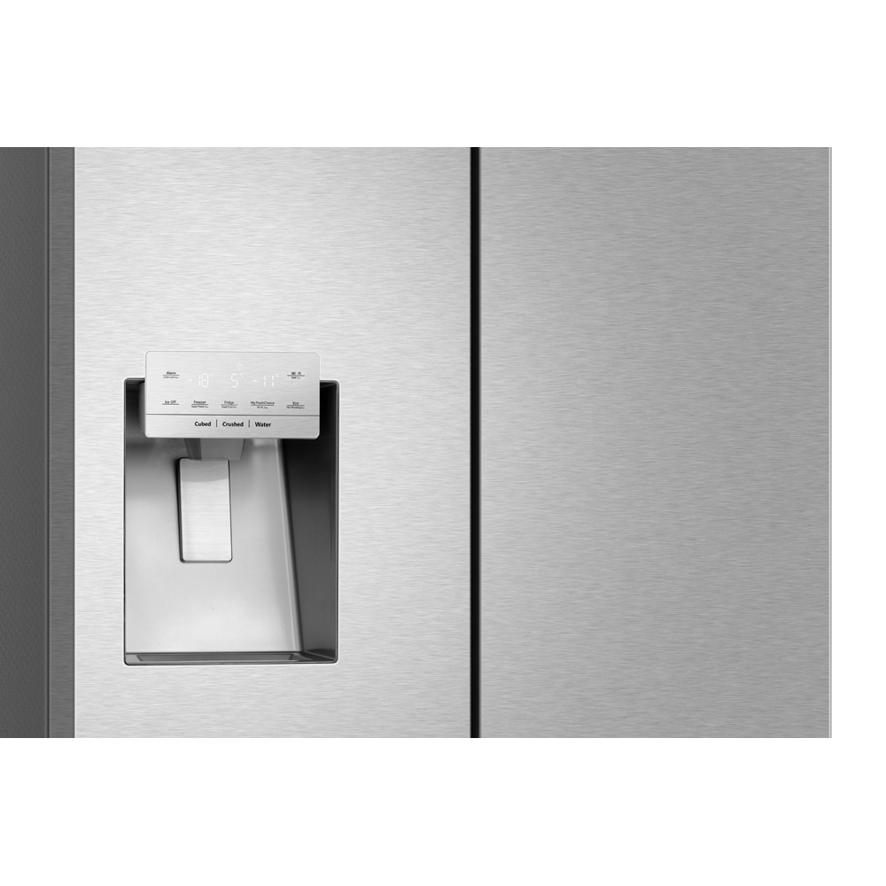 Side by Side HISENSE RQ760N4SASE, Total No Frost, 584 l, H 178.5 cm, Clasa E, Dozator apa, Wi-Fi, argintiu