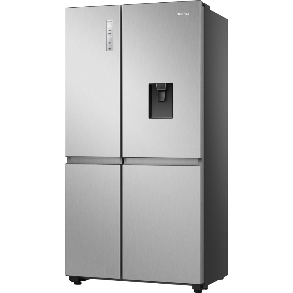 Side by Side HISENSE RS840N4WCE, Total No Frost, 649 l, H 179.5 cm, Clasa E, Dozator apa, Wi-Fi, argintiu