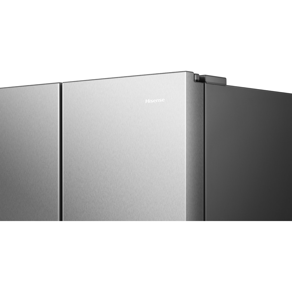 Side by Side HISENSE RS840N4WCE, Total No Frost, 649 l, H 179.5 cm, Clasa E, Dozator apa, Wi-Fi, argintiu