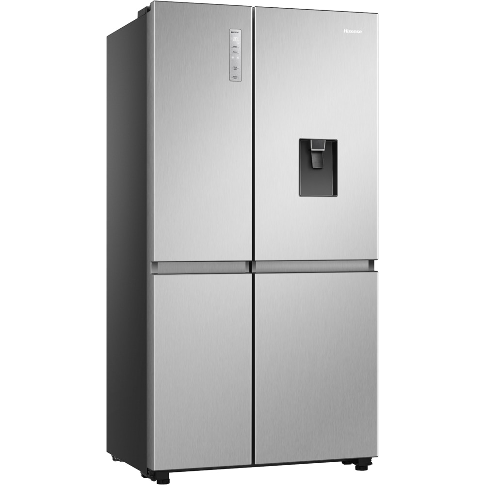 Side by Side HISENSE RS840N4WCE, Total No Frost, 649 l, H 179.5 cm, Clasa E, Dozator apa, Wi-Fi, argintiu