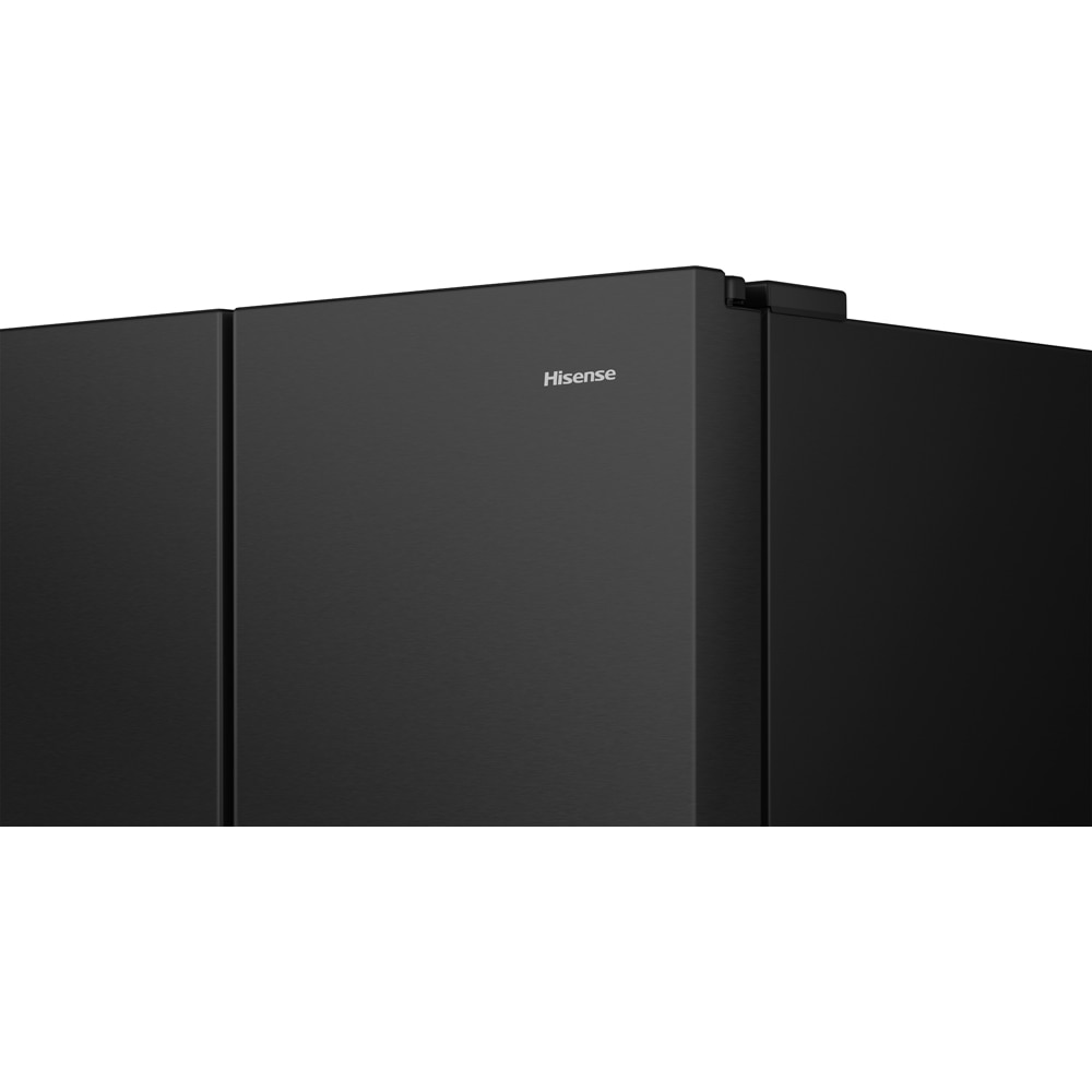Side by Side HISENSE RS840N4WFE, Total No Frost, 649 l, H 179.5 cm, Clasa E, Dozator apa, Wi-Fi, negru