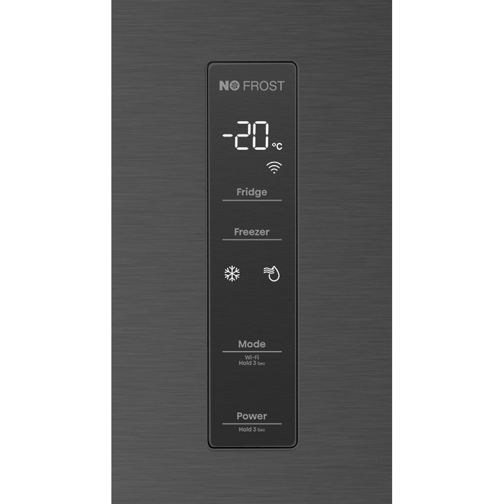 Combina frigorifica HISENSE RT641N4AFE1, Total No Frost, 493 l, H 200 cm, Clasa E, Wi-Fi, negru