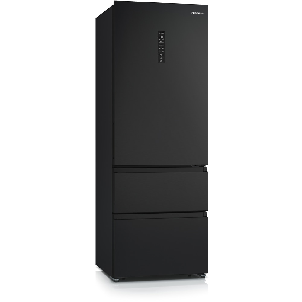 Combina frigorifica HISENSE RT641N4AFE1, Total No Frost, 493 l, H 200 cm, Clasa E, Wi-Fi, negru