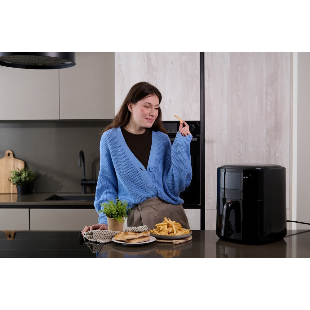 Friteuza cu aer cald MYRIA MY4467, 6,5l, 1700W, negru