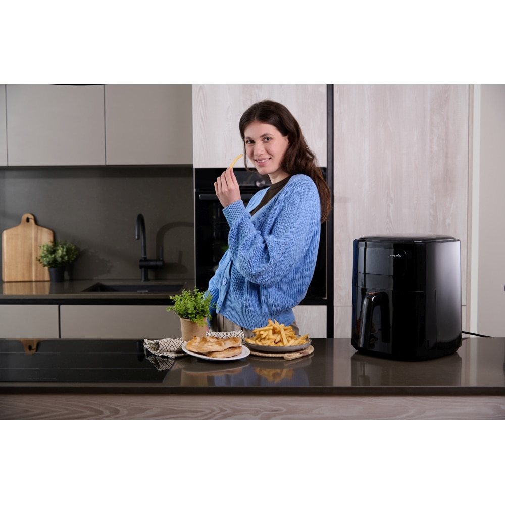 Friteuza cu aer cald MYRIA MY4467, 6,5l, 1700W, negru