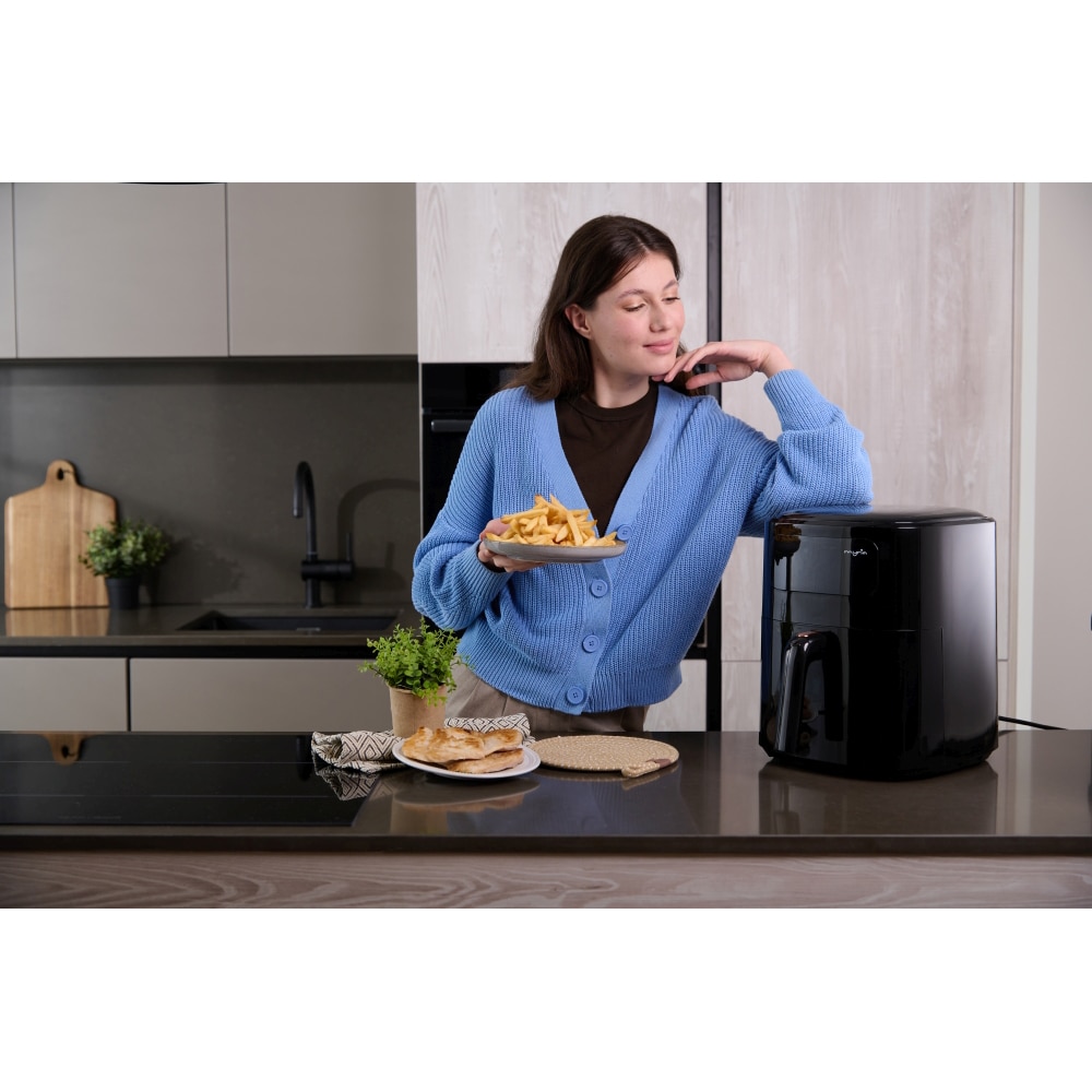 Friteuza cu aer cald MYRIA MY4467, 6,5l, 1700W, negru