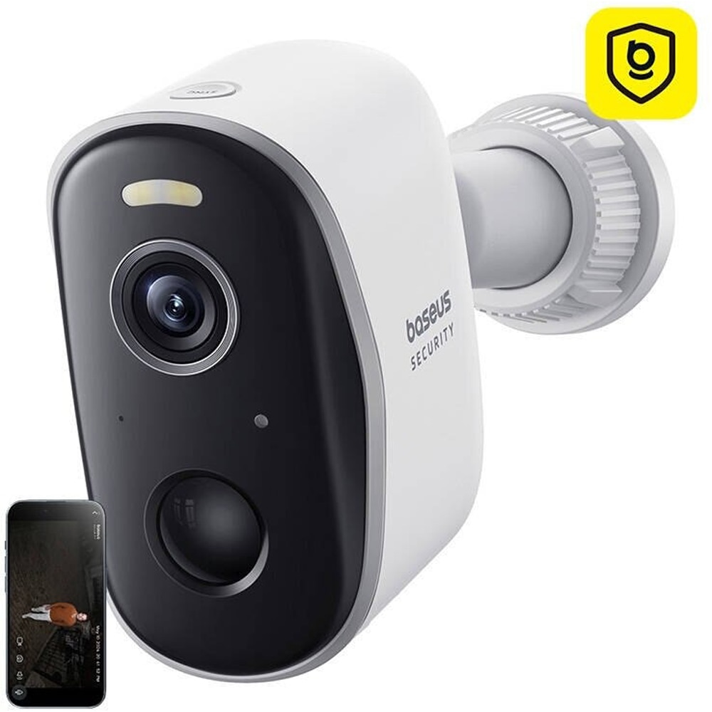 Camera IP Wireless BASEUS Security N1 Plus, 2K, 1296p, IR, Night Vision, alb