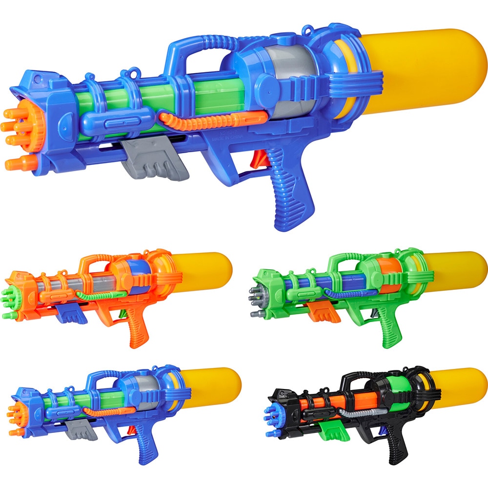 Pistol de apa cu pompa, 51 cm, polipropilena, multicolor, diverse modele