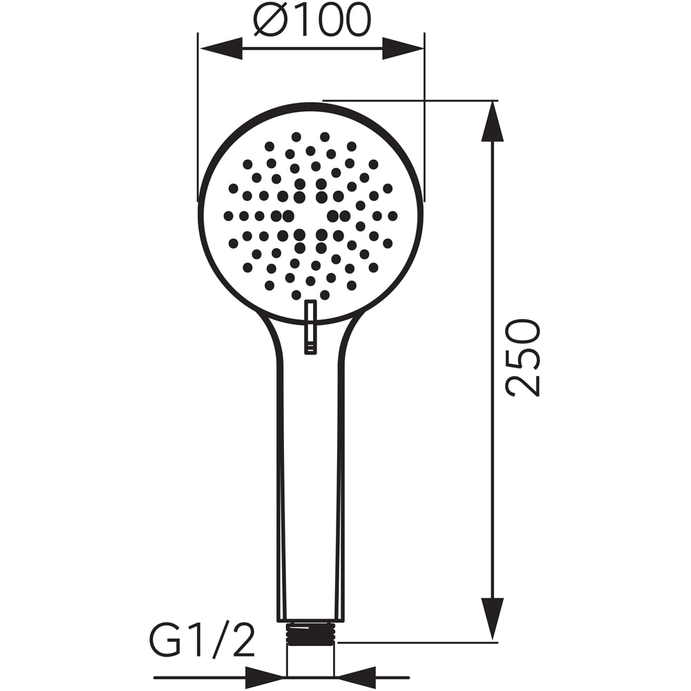 Para dus FERRO Vigo S75-B, 3 functii, crom