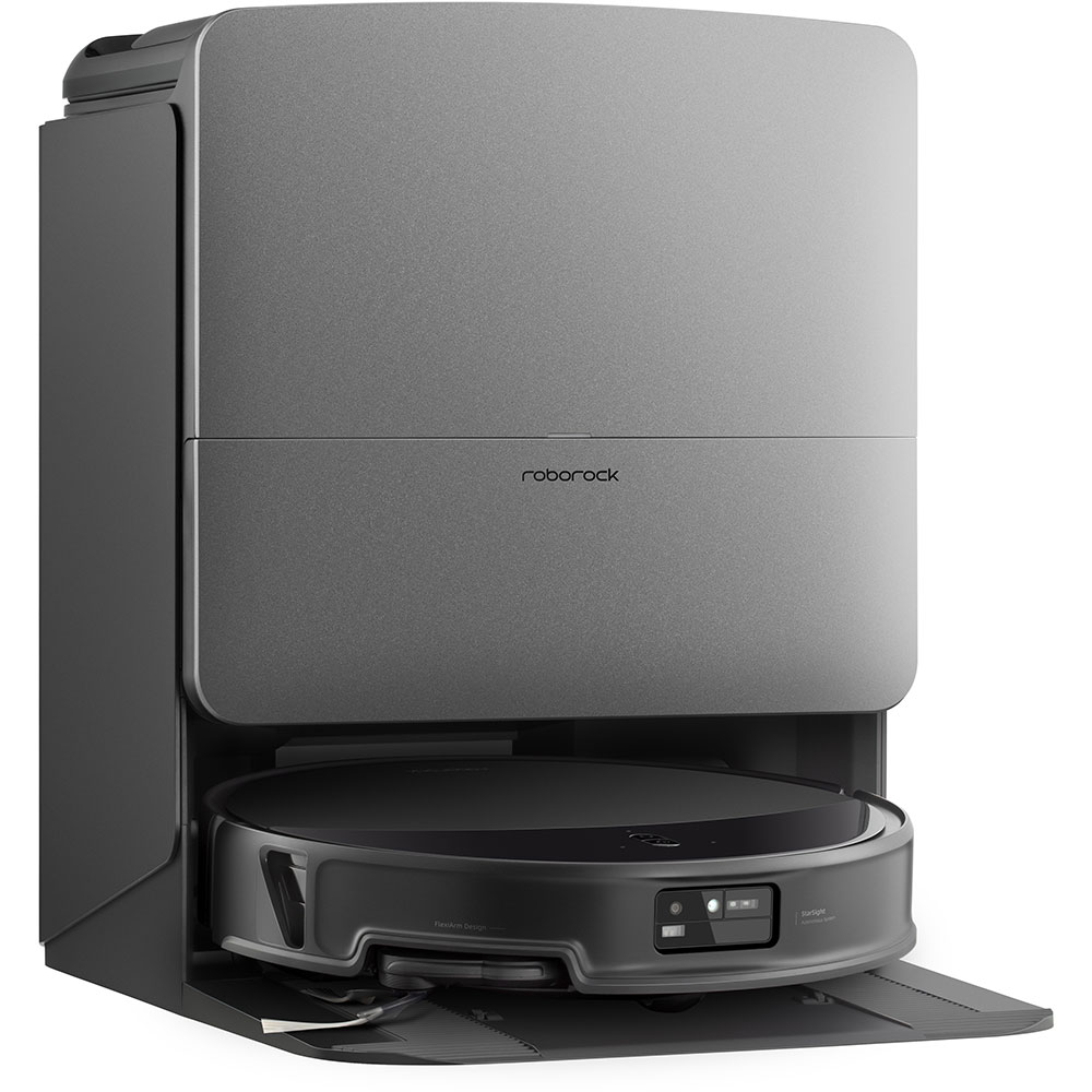 Aspirator robot ROBOROCK Saros 20 SAROS20, 0.25l, autonomie max 200 min, Tehnologie FlexiArm, Sistem autonom StarSight 2.0, negru