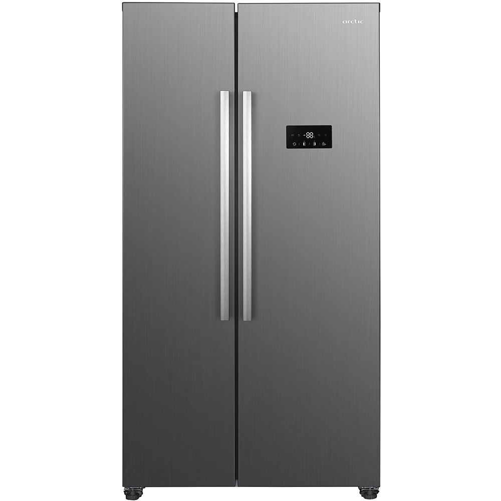 Side by Side ARCTIC AS427E4NMT, No Frost, 442 l, H 177cm, Clasa E, inox