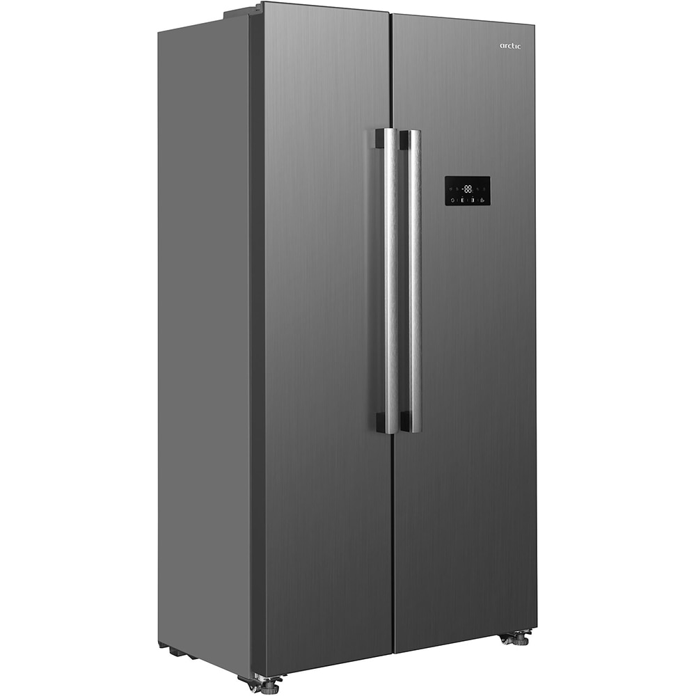 Side by Side ARCTIC AS427E4NMT, No Frost, 442 l, H 177cm, Clasa E, inox