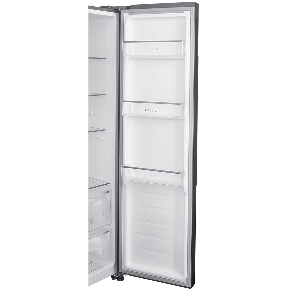 Side by Side ARCTIC AS427E4NMT, No Frost, 442 l, H 177cm, Clasa E, inox