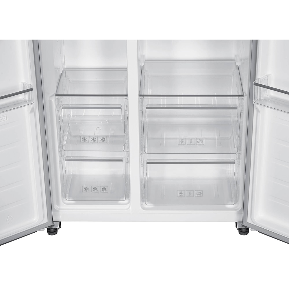 Side by Side ARCTIC AS427E4NMT, No Frost, 442 l, H 177cm, Clasa E, inox