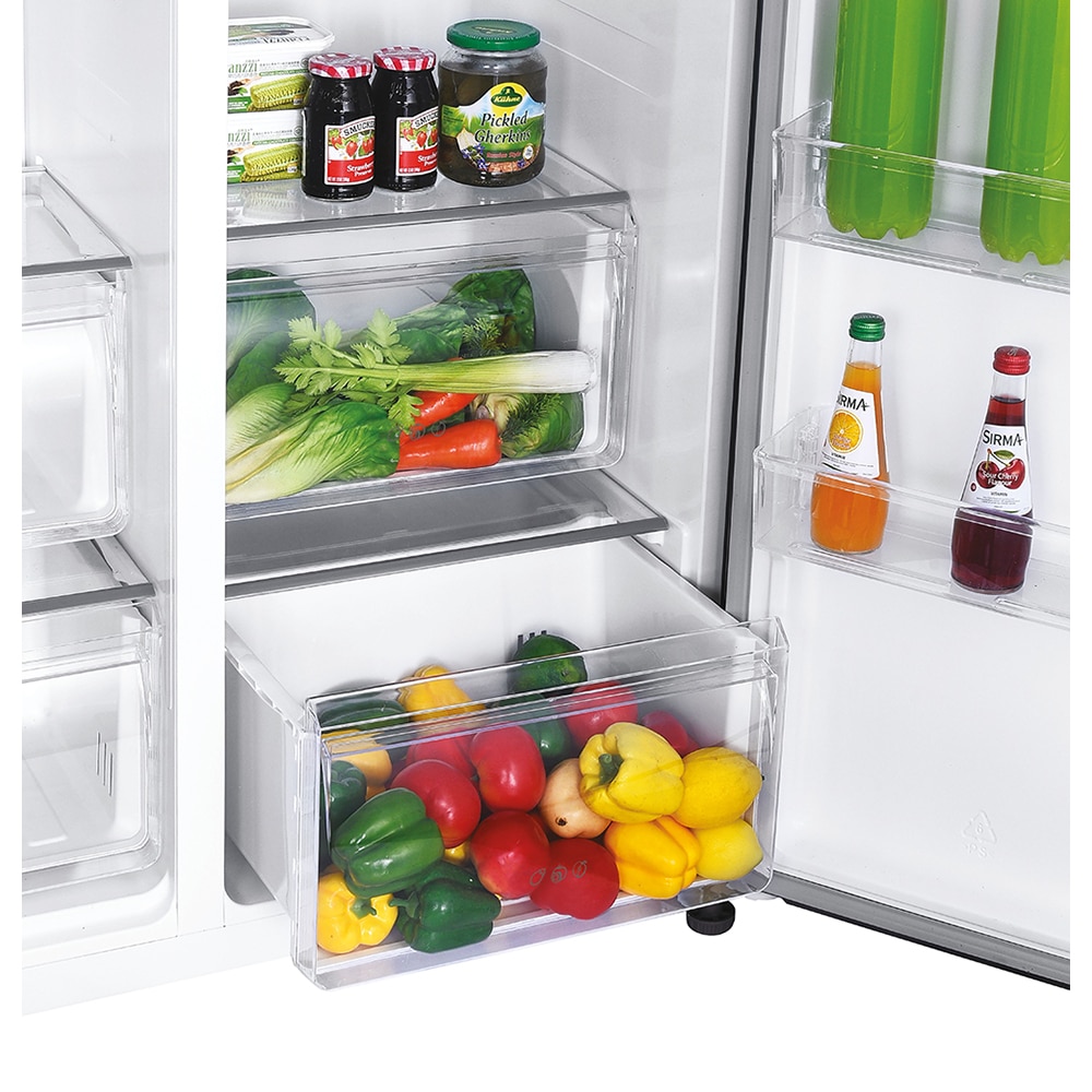 Side by Side CANDY CHSBSO-6174B, No Frost, 532 l, H 177 cm, Clasa E, negru