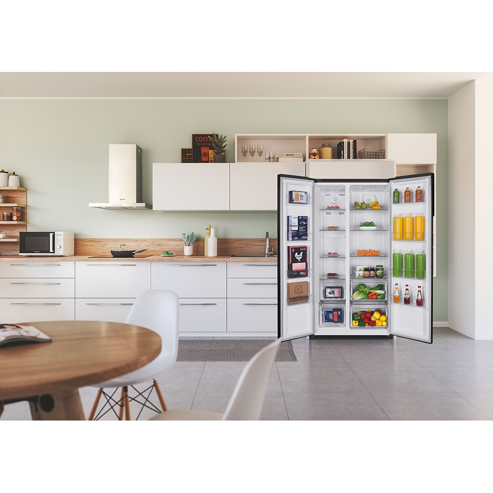 Side by Side CANDY CHSBSO-6174B, No Frost, 532 l, H 177 cm, Clasa E, negru