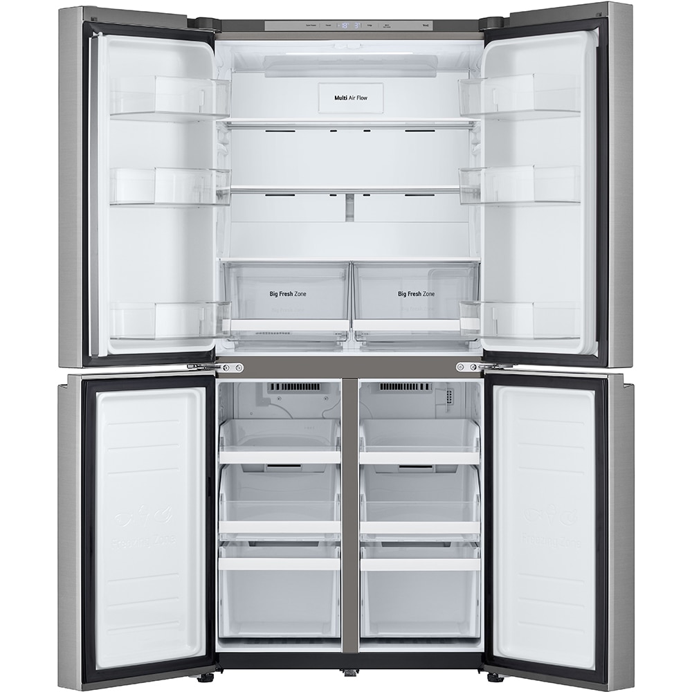 Side by Side LG GMB860PYDE, No Frost, 530 l, H 179 cm, Clasa E, argintiu