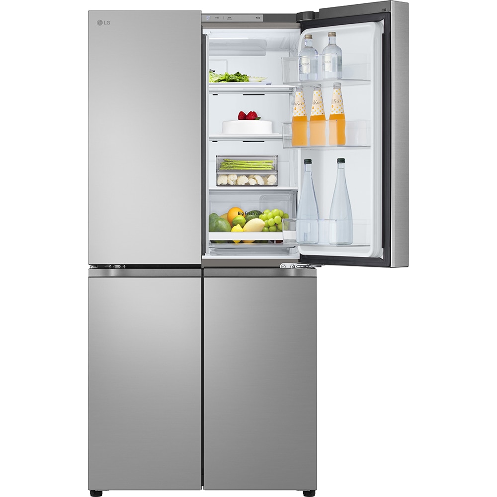 Side by Side LG GMB860PYDE, No Frost, 530 l, H 179 cm, Clasa E, argintiu