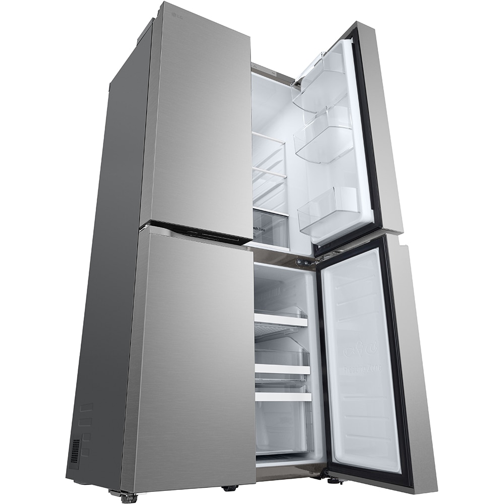 Side by Side LG GMB860PYDE, No Frost, 530 l, H 179 cm, Clasa E, argintiu