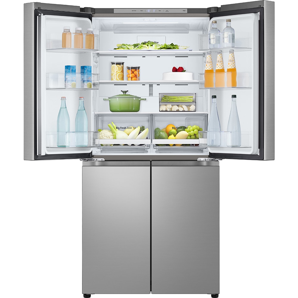 Side by Side LG GMB860PYDE, No Frost, 530 l, H 179 cm, Clasa E, argintiu