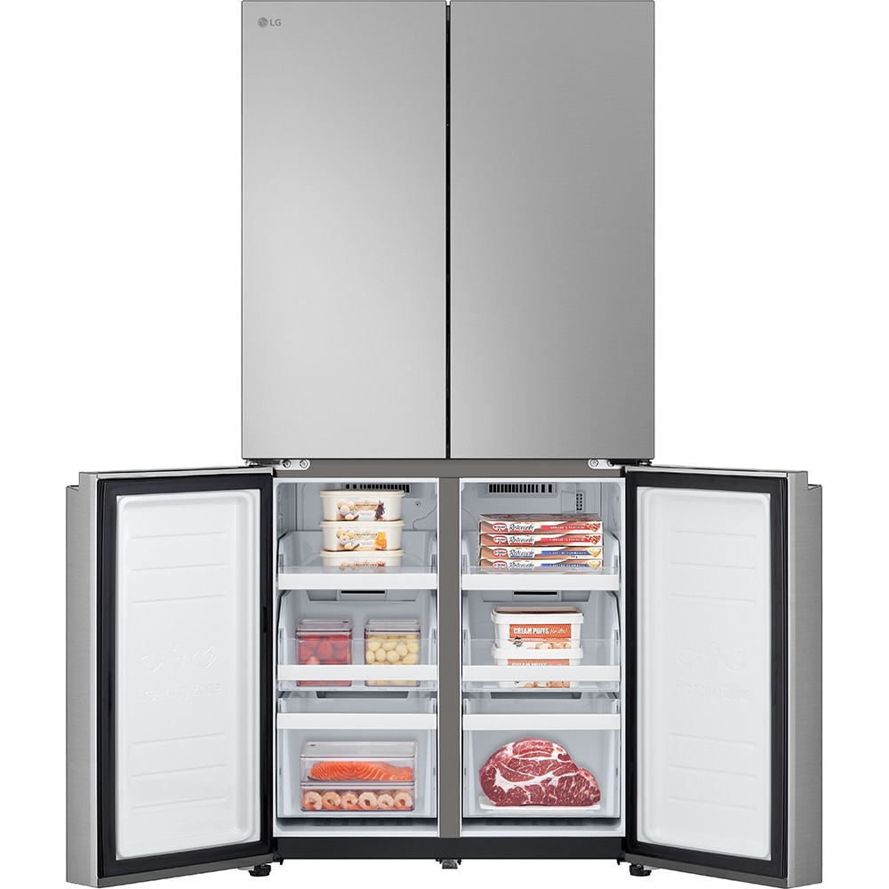Side by Side LG GMB860PYDE, No Frost, 530 l, H 179 cm, Clasa E, argintiu