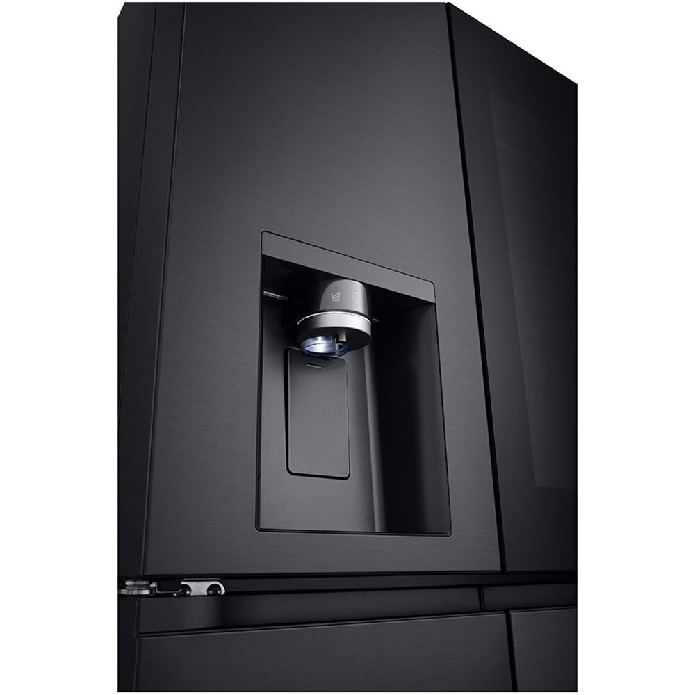 Side by Side LG GMG960EVEE, No Frost, InstaView, 638 l, H 179 cm, Clasa E, Dozator apa, negru